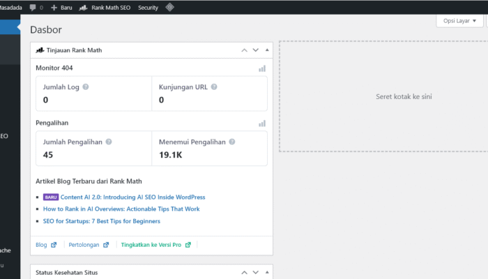 Mengenal Dashboard WordPress dan Pengaturan Awal yang Wajib Dilakukan