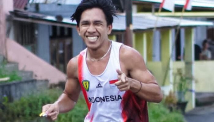 Sosok Brilian Romellow Christiano Mose, Juara Fun Run Sitaro Masadada 2025