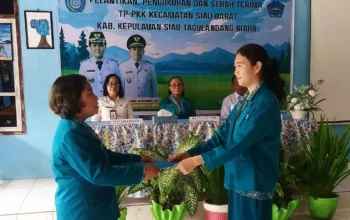 TP-PKK Kecamatan Sibar Resmi Dilantik, Ketua TP-PKK Sitaro Dorong Sinergi dan Kolaborasi Menuju Sitaro Masadada