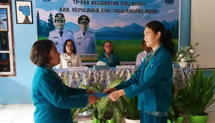 TP-PKK Kecamatan Sibar Resmi Dilantik, Ketua TP-PKK Sitaro Dorong Sinergi dan Kolaborasi Menuju Sitaro Masadada