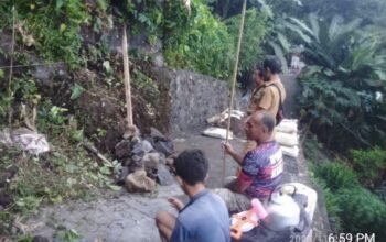 Cegah Longsor, Pemerintah Batu Bulan Garap Talud Baru di Lindongan II