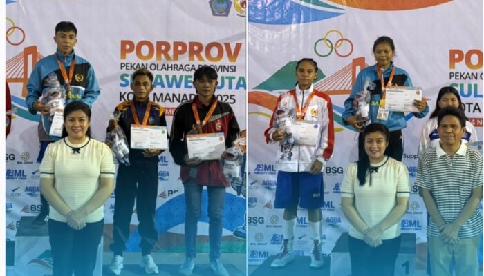Tinju Sitaro Pecah Telur! Raih Medali Emas Perdana dan Total 6 Medali di Porprov XII Sulut 2025