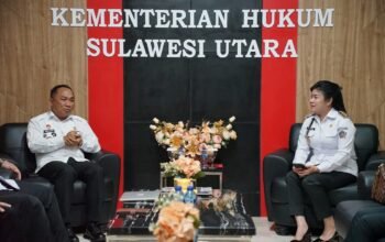 Bupati Sitaro Perkuat Sinergi dengan Kanwil Kemenkum Sulut