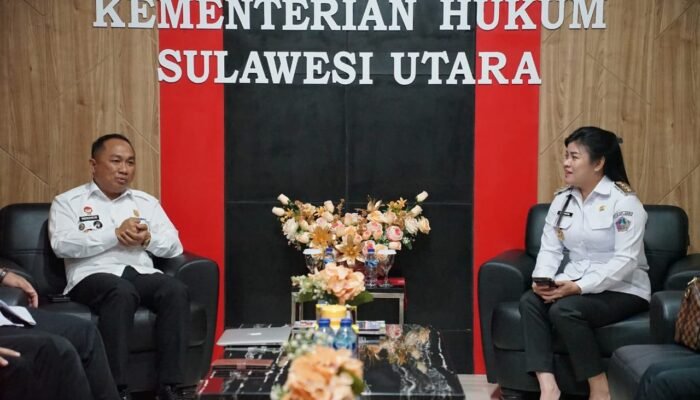 Bupati Sitaro Perkuat Sinergi dengan Kanwil Kemenkum Sulut