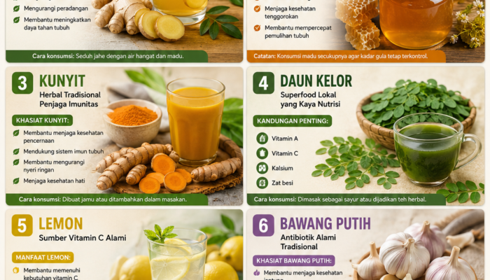 7 Bahan Alami yang Mudah Didapat untuk Menjaga Kesehatan Tubuh