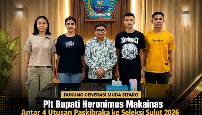 Lepas 4 Utusan Paskibraka ke Seleksi Tingkat Provinsi, ini Kata Plt Bupati Sitaro