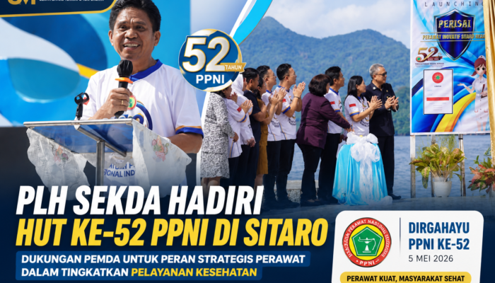 Wakili Bupati, Plh Sekda Eddy Salindeho Hadiri HUT PPNI ke-52 di Sitaro Masadada Park, Dorong Profesionalisme dan Pengabdian Perawat