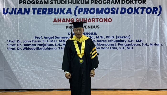 Kajari Sitaro Anang Suhartono Jalani Sidang Promosi Doktor, Bukti Semangat Belajar di Tengah Tugas Penegakan Hukum
